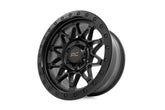 Rough Country 78 Series Wheel | Simulated Beadlock | Black | 17x8.5 | 5x4.5 | +0mm