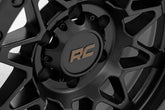 Rough Country 78 Series Wheel | Simulated Beadlock | Black | 17x8.5 | 5x4.5 | +0mm
