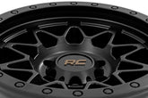 Rough Country 78 Series Wheel | Simulated Beadlock | Black | 17x8.5 | 6x5.5 | +0mm