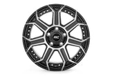Rough Country 89 Series Wheel | One-Piece | Black Machined Gun Metal | 17x9 | 5x4.5 | -12mm