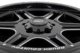 Rough Country 92 Series Wheel | Machined One-Piece | Gloss Black | 18x9 | 6x5.5 | +0mm