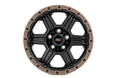 Rough Country Rough Country 79 Series Wheel | One-Piece | Semi Gloss Black w/Bronze Ring | 18x9 | 6x135 | -12mm 79181217A