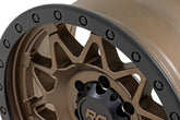Rough Country 78 Series Wheel | Simulated Beadlock | Bronze/Black | 17x8.5 | 5x5 | +0mm