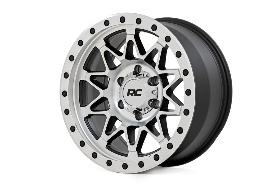 Rough Country 78 Series Wheel | Simulated Beadlock | Full Machine | 18x9 | 8x180 | 0mm