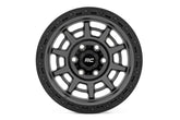 Rough Country 85 Series Wheel | Simulated Beadlock | Gunmetal Gray/Black | 17x9 | 6x5.5 | -18mm