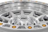Rough Country 85 Series Wheel | Simulated Beadlock | Full Machine | 17x9 | 5x5 | -12mm