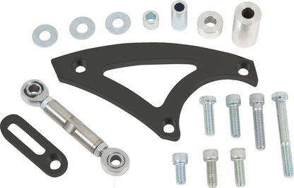 CVF Racing Stealth Black Saginaw power steering bracket for Ford FE 390, 427 and 428, B-390-PSBRKT-S