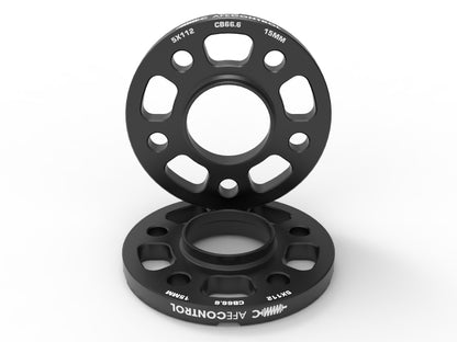 aFe Power CONTROL Billet Aluminum Wheel Spacers 5x112 CB66.6 15mm - Toyota GR Supra/BMW G-Series | 610-721002-B