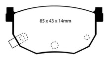 Load image into Gallery viewer, EBC 99-01 Hyundai Elantra 2.0 Yellowstuff Rear Brake Pads