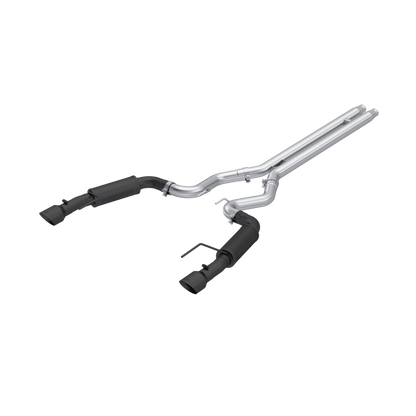 MBRP 2024Ford Mustang GT S650, 5.0 3in Cat-Back Dual Split Black-Coated Aluminized Steel | S7253BLK