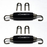 Stainless Bros Spring Tab Kit - 5 Pack SS304 (5 Springs 10 Hooks and 5 Black Silicone Sleeves)