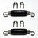 Stainless Bros Spring Tab Kit - 5 Pack SS304 (5 Springs 10 Hooks and 5 Black Silicone Sleeves)