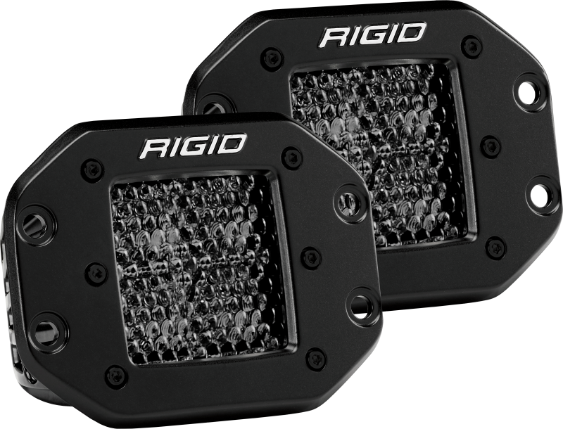 Rigid Industries D Series PRO Midnight Edition - Spot - Diffused - Pair