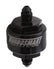Turbosmart Billet Turbo Oil Feed Filter w/44 Micron Pleated Disc -4AN Male Inlet - Black