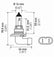Hella 9006 12V 55W Halogen Bulb