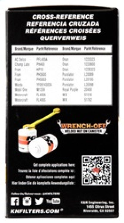 K&N Oil Filter | 3/4 In. - 16 Thread | HP-2009