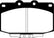 EBC 86-89 Mazda RX7 2.4 (1.3 Rotary)(Vented Rear Rotors) Yellowstuff Front Brake Pads