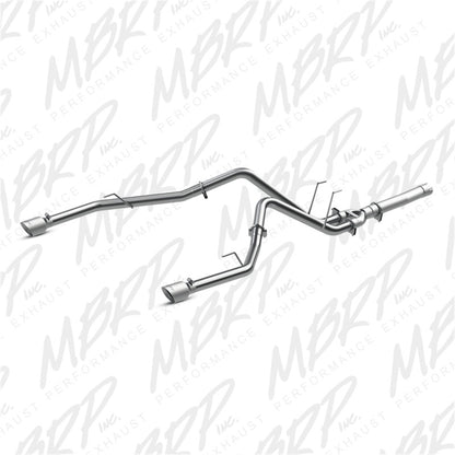 MBRP 2014-2018 Dodge Ram 1500 3.0L EcoDiesel 2.5in Filter Back Exhaust Dual Split Rear Exit Alum | S6171AL