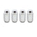 McGard Hex Lug Nut (Cone Seat) M14X1.5 / 22mm Hex / 1.635in. Length (4-Pack) - Chrome