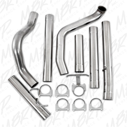 MBRP 1999-2003 Ford F-250/350 7.3L 4in Turbo Back Single No Muffler T409 SLM Series Exhaust System | S6200SLM