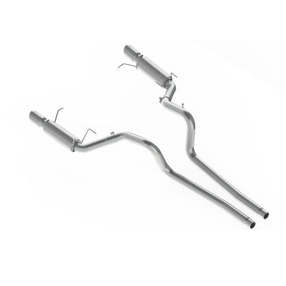 MBRP 11-14 Ford Mustang GT 5.0L Dual Split Rear Race Version T409 3in Cat Back Exhaust System | S7264409