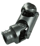 Borgeson Steel double steering universal joint. Fits 3/4in.-36 Spline X 1in. Double-D. 023452