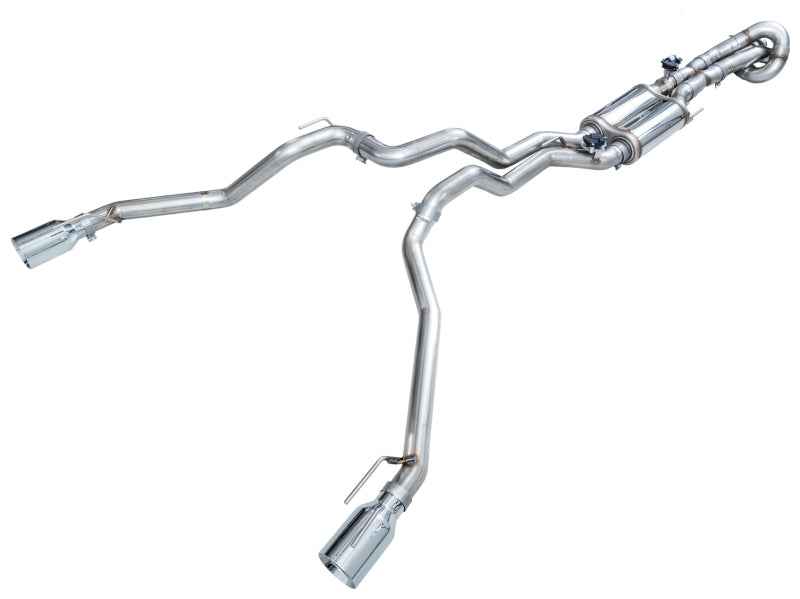 AWE 2024+ Ford Ranger Raptor 3.0L Switchpath Cat-Back Exhaust - Chrome Silver Tips