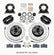 Wilwood Forged Dynalite-M Front Kit 11.30in 1 PC Rotor&Hub-Drill 65-69 Mustang Disc & Drum Spindle