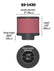 K&N 1.375in Flange ID x 3in OD x 2.5in H Rubber Base Crankcase Vent Filter