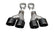 Corsa 2011-2021 Jeep Grand Cherokee Twin 2.5in Inlet / 4in Outlet Black PVD Pro-Series Tip Kit