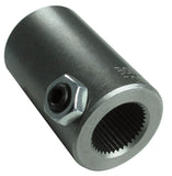 Borgeson Steel steering coupler. Fits 11/16in.-36 Spline X 3/4in. Smooth bore. 312500