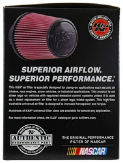 K&N Universal Air Filter | Round Tapered, 4in Flange, 6in Tall | RE-0850