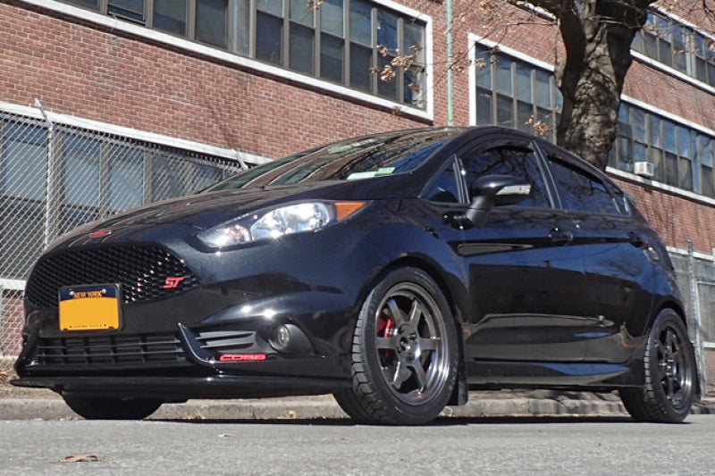 Rally Armor 13-19 Ford Fiesta ST Black UR Mud Flap w/Red Logo