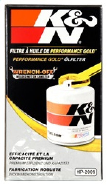 K&N Oil Filter | 3/4 In. - 16 Thread | HP-2009