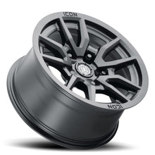 Load image into Gallery viewer, ICON Vector 5 17x8.5 5x150 25mm Offset 5.75in BS 110.1mm Bore Satin Black Wheel