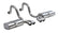 Corsa 1997-2004 Chevrolet Corvette C5 Z06 5.7L V8 Polished Sport Axle-Back Exhaust
