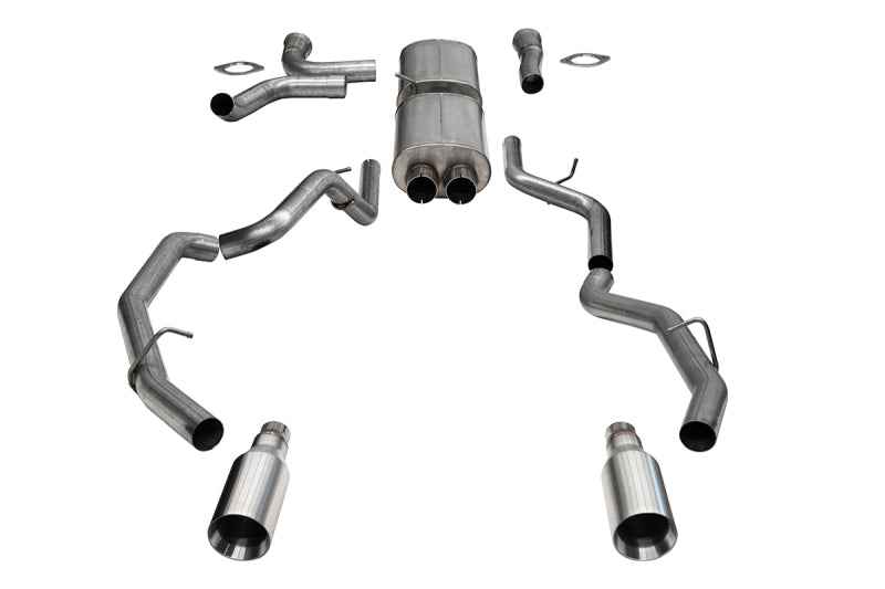 Corsa 25-26 RAM 1500 RHO Crew Cab 3.0L Turbo Cat-Back Dual Rear Exit w/ 5in Single Satin Pro Series