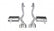 Corsa 1997-2004 Chevrolet Corvette C5 Z06 5.7L V8 Polished Xtreme Axle-Back Exhaust