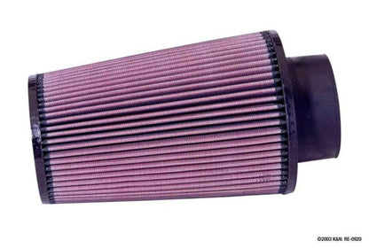 K&N Universal Air Filter | Round Tapered, 3.5in Flange, 9in Tall | RE-0920