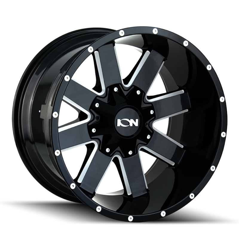 ION Type 141 17x9 / 6x135 BP / 18mm Offset / 106mm Hub Gloss Black Milled Wheel