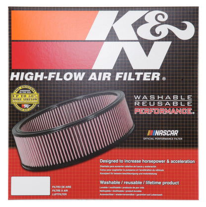 K&N Drop-In Air Filter | Round, 12in Flange, 4in Tall | E-3730