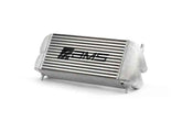 AMS Performance 2015+ Ford F-150 & Raptor 2.7L/3.5L EcoBoost Stock Loc. Intercooler (Silver w/ Logo)