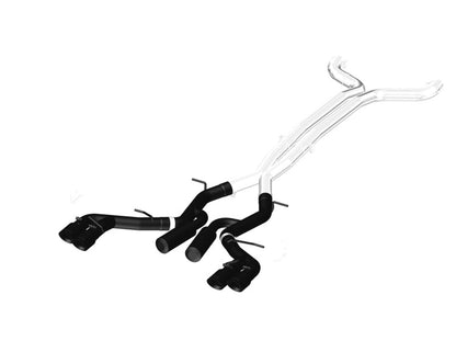 MBRP 2016-2024 Chevy Camaro V8 6.2L 6spd 3in Black Race Dual Cat Back w/ 4.5in Quad Dual Wall Tips | S7033BLK