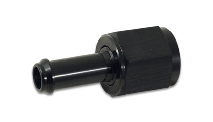 Vibrant -16 AN Female Flare to 1 in Hose Barb Adapter Fitting | 6061 Aluminum, Anodized Black | 11268