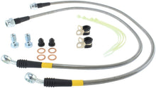 Load image into Gallery viewer, StopTech 02-05 Avalanche / 99-05 Silverado 1500 2WD/4WD Stainless Steel Front Brake Lines