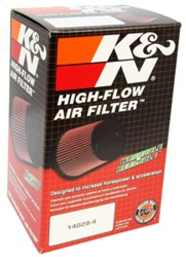 K&N Filter Universal Rubber Filter 10 Degree Flange Angle 4in OD x 2.75in Flange ID x 7in H