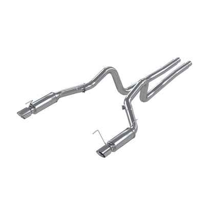 MBRP 2005-2010 Ford Mustang GT 4.6L Dual Split Rear Race Version AL/ 3in Cat Back Exhaust System | S7270AL