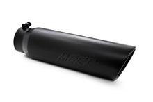 Load image into Gallery viewer, MBRP Universal 5in OD Angled Rolled End 4in Inlet 18in Lgth Black Finish Exhaust Tip