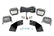 LED Light Kit | Rear Mount | 3" Chrome Pair | Wide Angle | CFMOTO UFORCE 1000