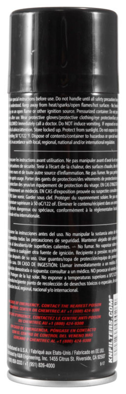 K&N Filter Recharger Kit | 6.5 OZ Aerosol Spray | 99-0504